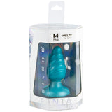 SILEXD - MELTY PLUG ANAL FANTASY SILICONA LIQUIDA TERMOREACTIVO AZUL CELESTE 9.2 CM
