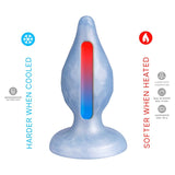 SILEXD - DIAMOND PLUG ANAL FANTASY SILICONA LIQUIDA TERMOREACTIVO AZUL PERLA 9.2 CM