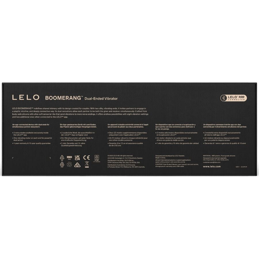 Boomerang — Placer de Doble Impacto Cereza · LELO · Boomerang