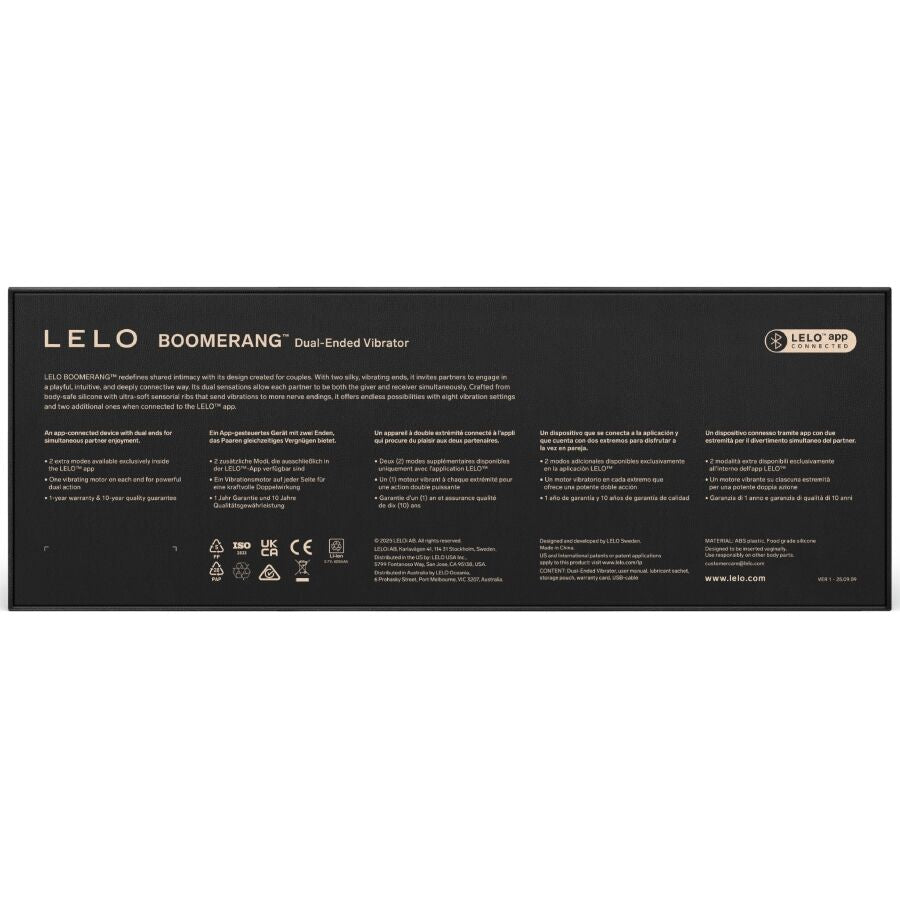 Boomerang — Placer de Doble Impacto Morado · LELO · Boomerang