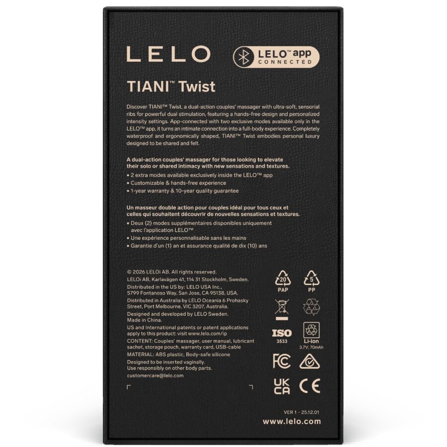 Tiani Twist — Sinfonía de Pareja Celeste · LELO · Tiani Twist