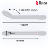 IBIZA - VIBRADOR DE PUNTO G CON VIBRACIÓN NEGRO