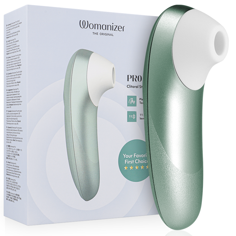 Pro Vibrant — Aire Placer Sin Contacto Verde Salvia · WOMANIZER · Pro Vibrant