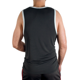 MACHO - CMV004 CAMISETA GYM NEGRA S/M