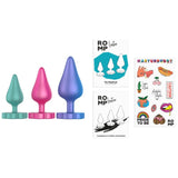 ROMP - LUSTER KIT DE ENTRENAMIENTO ANAL S/M/L CON BASE EN FORMA DE FLOR