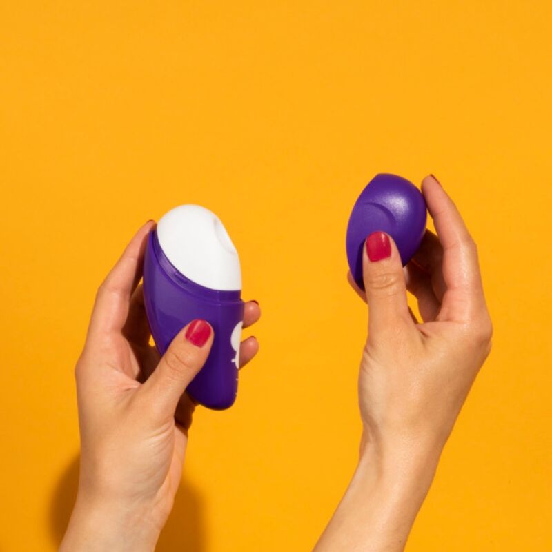 ROMP - FREE ESTIMULADOR DE CLÍTORIS CON TAPA 10 NIVELES RECARGABLE MORADO