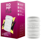 ROMP - MOSH MASTURBADOR MASCULINO TRANSPARENTE CON FUNDA REVERSBLE DE 6 CM