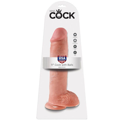 KING COCK - 11 PENE REALÍSTICO NATURAL 28 CM