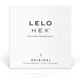 Hex — Condón Hexagonal Premium Caja 3 · LELO · Hex