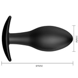 PRETTY LOVE - PLUG ANAL SILICONA ANCLA 8.5 CM NEGRO