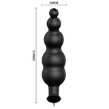 PRETTY LOVE - PLUG ANAL SILICONA ESTIMULACIÓN EXTRA Y 12 MODOS VIBRACIÓN NEGRO CONTROL REMOTO