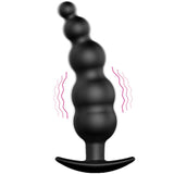 PRETTY LOVE - PLUG ANAL SILICONA ESTIMULACIÓN EXTRA Y 12 MODOS VIBRACIÓN NEGRO CONTROL REMOTO