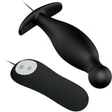 PRETTY LOVE - PLUG ANAL SILICONA 12 MODOS VIBRACIÓN NEGRO