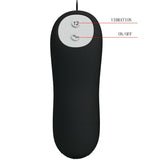 PRETTY LOVE - PLUG ANAL SILICONA 12 MODOS VIBRACIÓN NEGRO