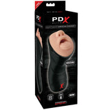 PDX ELITE - STROKER REALÍSTICO GARGANTA PROFUNDA CON VIBRACIÓN