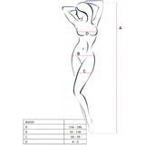 PASSION - WOMAN BS020 BODYSTOCKING BLANCO TALLA ÚNICA