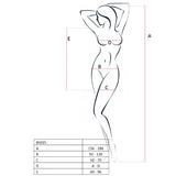 PASSION - WOMAN BS025 BODYSTOCKING ESTILO VESTIDO BLANCO TALLA ÚNICA