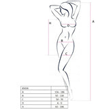 PASSION - WOMAN BS026 BODYSTOCKING ESTILO VESTIDO NEGRO TALLA ÚNICA