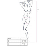 PASSION - WOMAN BS032 BODYSTOCKING NEGRO TALLA ÚNICA