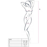 PASSION - WOMAN BS031 BODYSTOCKING BLANCO TALLA ÚNICA