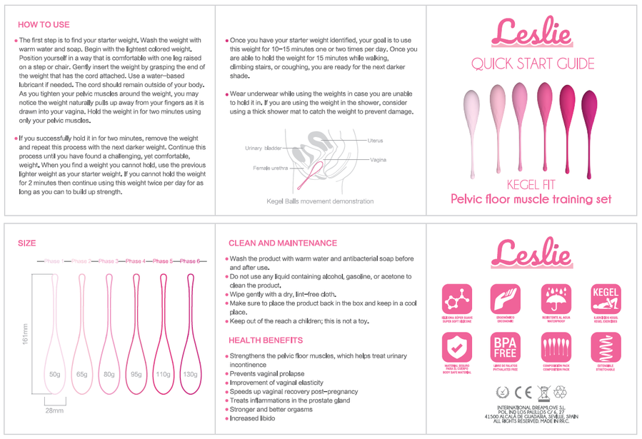 Gradiente Leslie — Set Kegel de Tonificación Progresiva