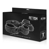 FETISH SUBMISSIVE - SET DE ESPOSAS Y ATADURAS CON FORRO DE NEOPRENO