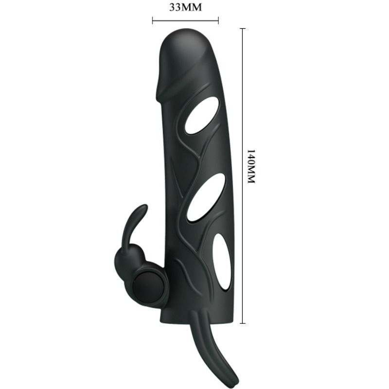PRETTY LOVE - FUNDA SILICONA CON VIBRACIÓN 14 CM 2.0