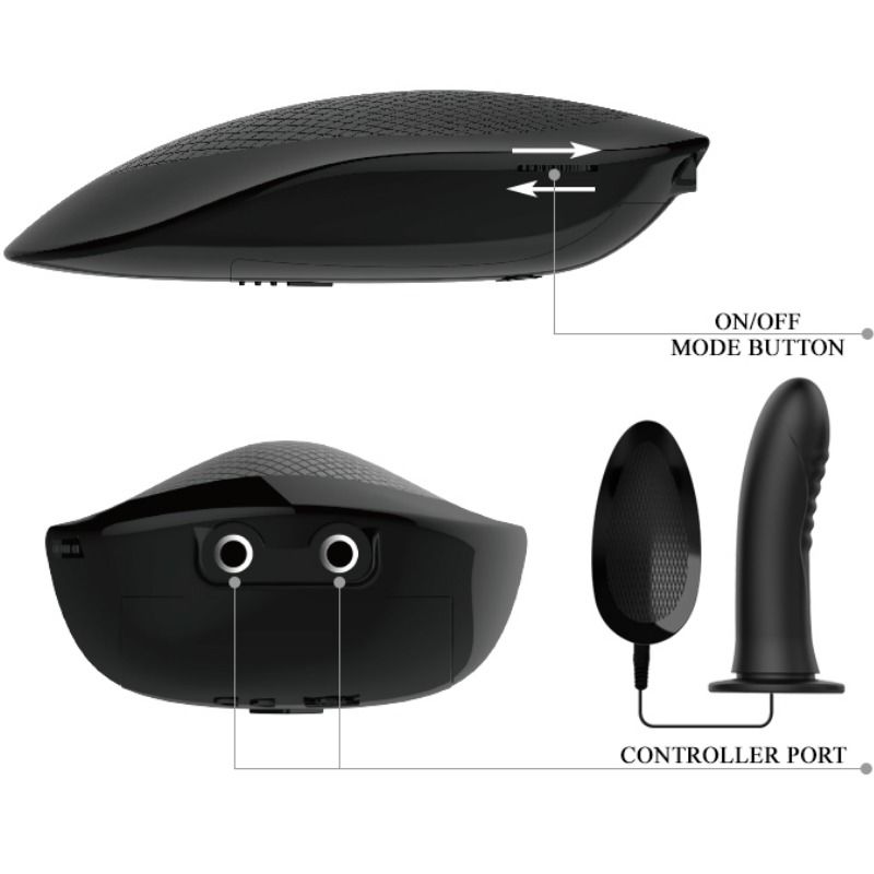 PRETTY LOVE - MYRON STRAP ON CON VIBRACIÓN Y DILDO HUECO