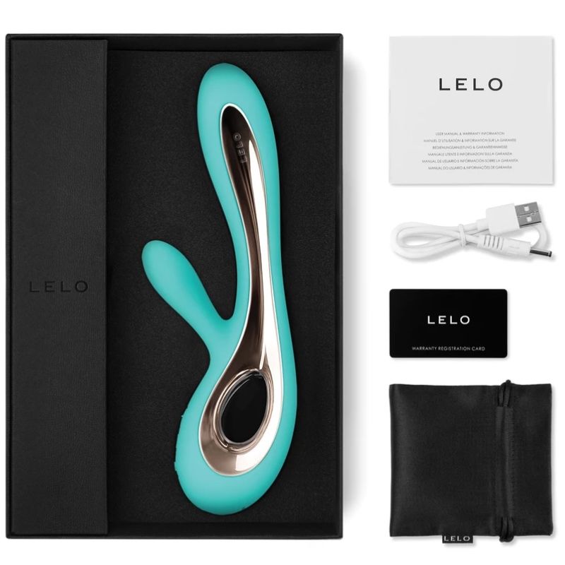 Soraya 2 — Rabbit Doble Motor Silicona Extra Suave Verde · LELO · Soraya 2