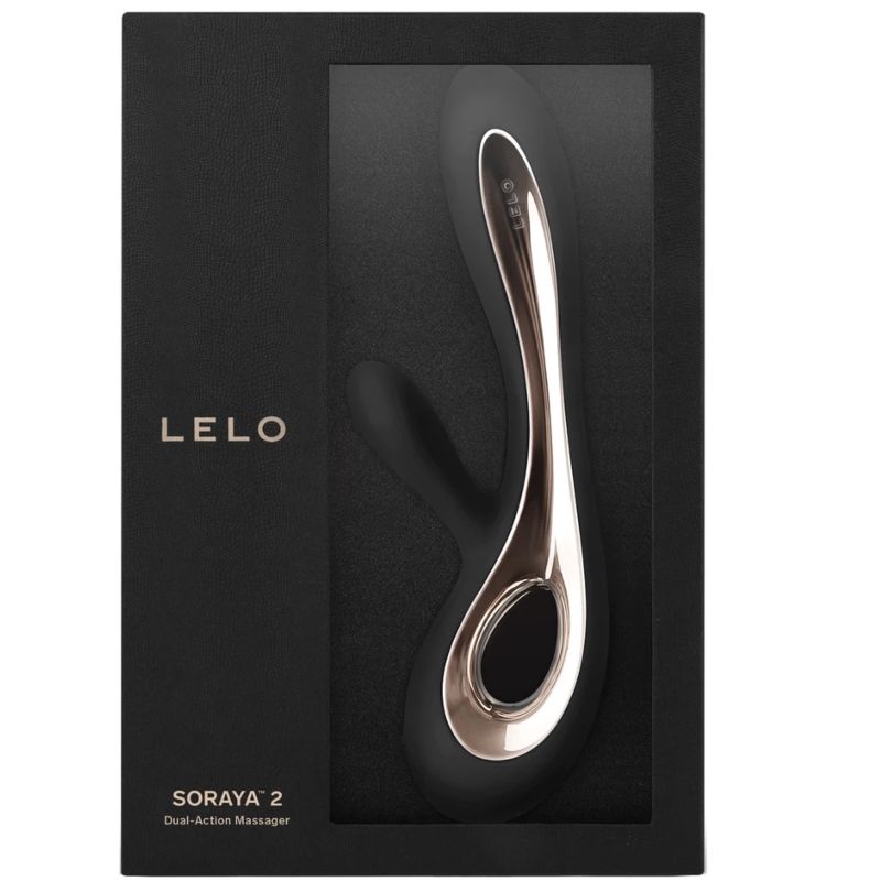 Soraya 2 — Rabbit Doble Motor Silicona Extra Suave Negro · LELO · Soraya 2
