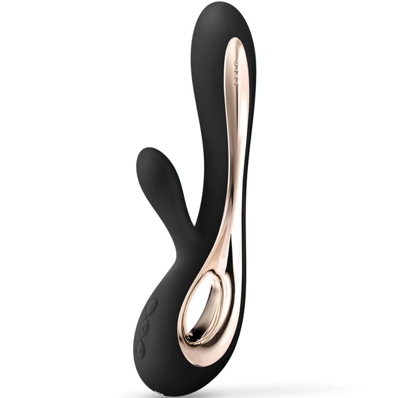 Soraya 2 — Rabbit Doble Motor Silicona Extra Suave Negro · LELO · Soraya 2