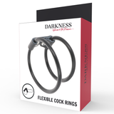 DARKNESS - ANILLA FLEXIBLE DOBLE PARA EL PENE