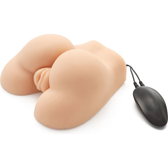 Masturbador realista con vibrador Fat Ass