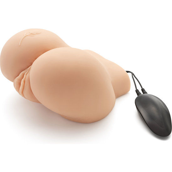 Masturbador realista con vibrador Big Ass