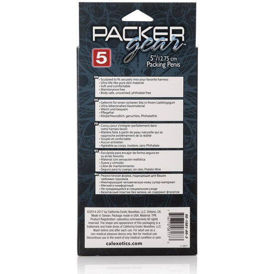 Packer Realístico Calexotics — Silicona de Tacto Natural 14,5 cm · Tono Natural
