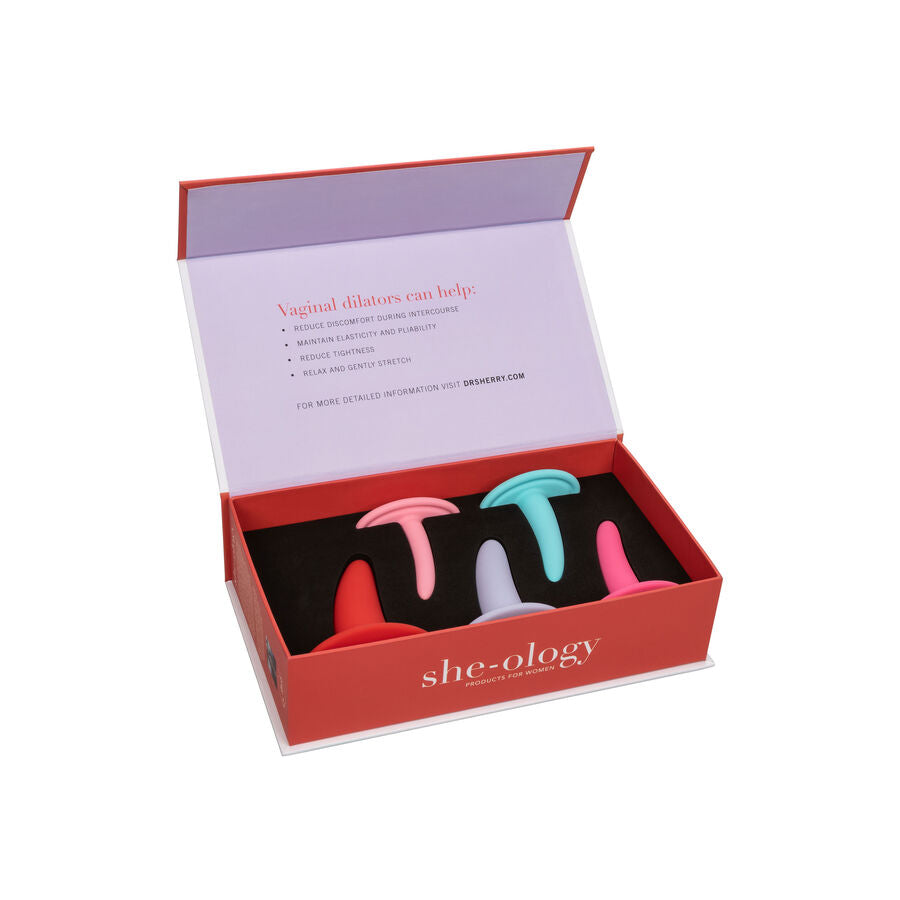 She-Ology — Kit 5 Dilatadores Vaginales Curva Ergonómica