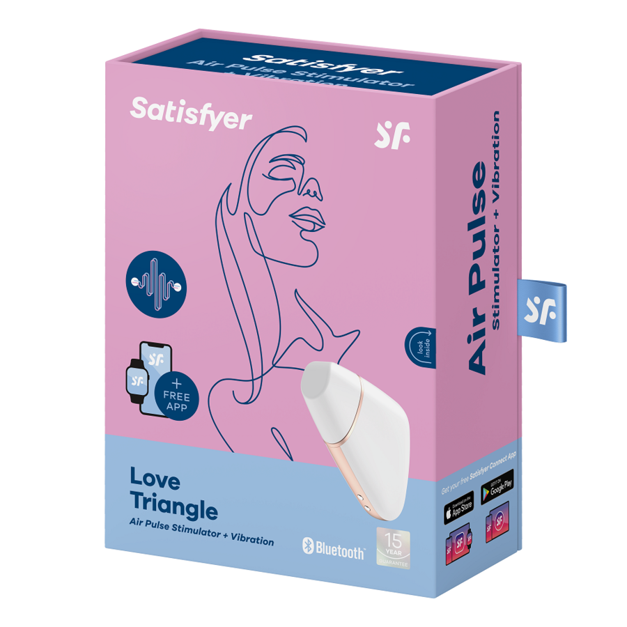 Love Triangle — Estimulador & Vibrador App Connect Negro · SATISFYER · Love Triangle