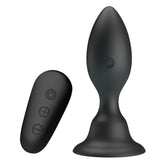 MR PLAY - PLUG ANAL CON VIBRACIÓN NEGRO CONTROL REMOTO