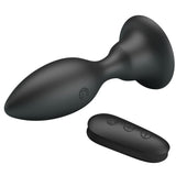 MR PLAY - PLUG ANAL CON VIBRACIÓN NEGRO CONTROL REMOTO