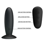 MR PLAY - PLUG ANAL CON VIBRACIÓN NEGRO CONTROL REMOTO