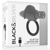 BLACK&SILVER - BURTON ANILLO 10 MODOS VIBRACIÓN NEGRO