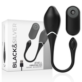 BLACK&SILVER - JENELL HUEVO VIBRADOR RECARGABLE