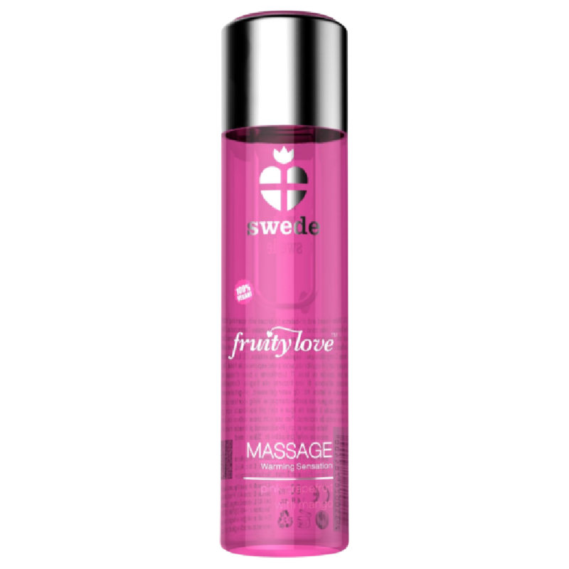 SWEDE - FRUITY LOVE ACEITE EFECTO CALOR FRAMBUESA Y RUIBARBO