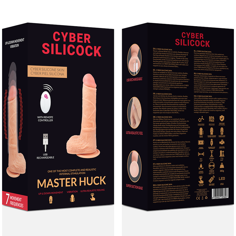 CYBER SILICOCK - REALÍSTICO CONTROL REMOTO MASTER HUCK 20.9 CM -O- 4 CM