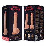 CYBER SILICOCK - FREEMAN REALÍSTICO SILICONA LÍQUIDA 20 CM -O- 3.8 CM